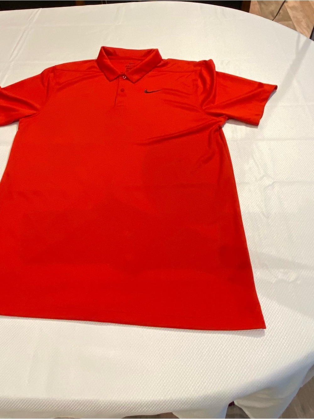 Nike Men’s Red Dry fit golf shirt Tiger vibes